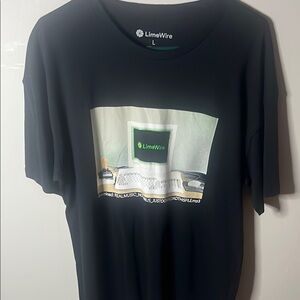 LimeWire Crew Neck Tee with Graphic